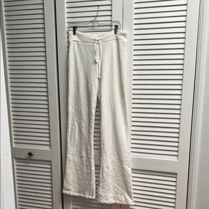 Brandy Melville Cream Flared Lounge Pants NWT